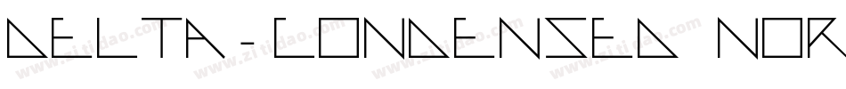 Delta-Condensed Normal字体转换
